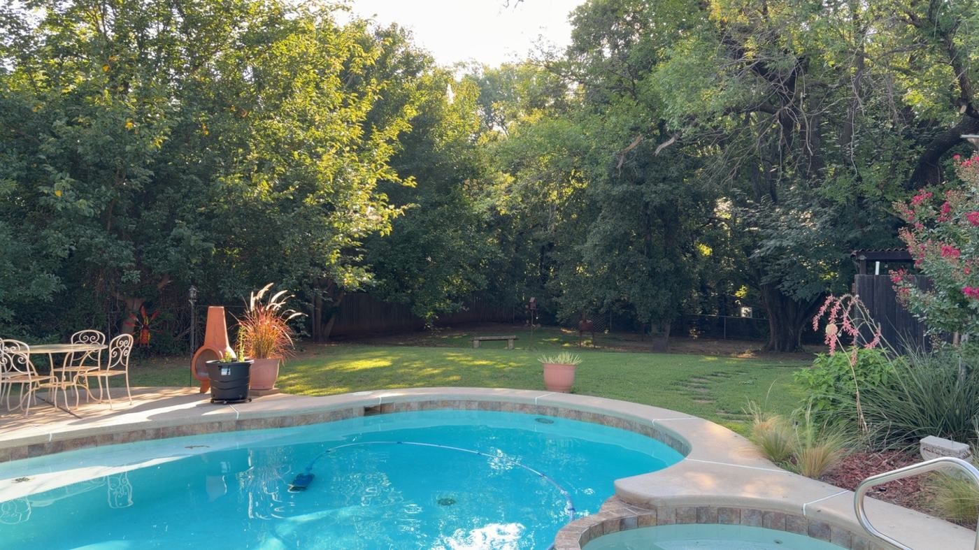 Pool Area Mowing