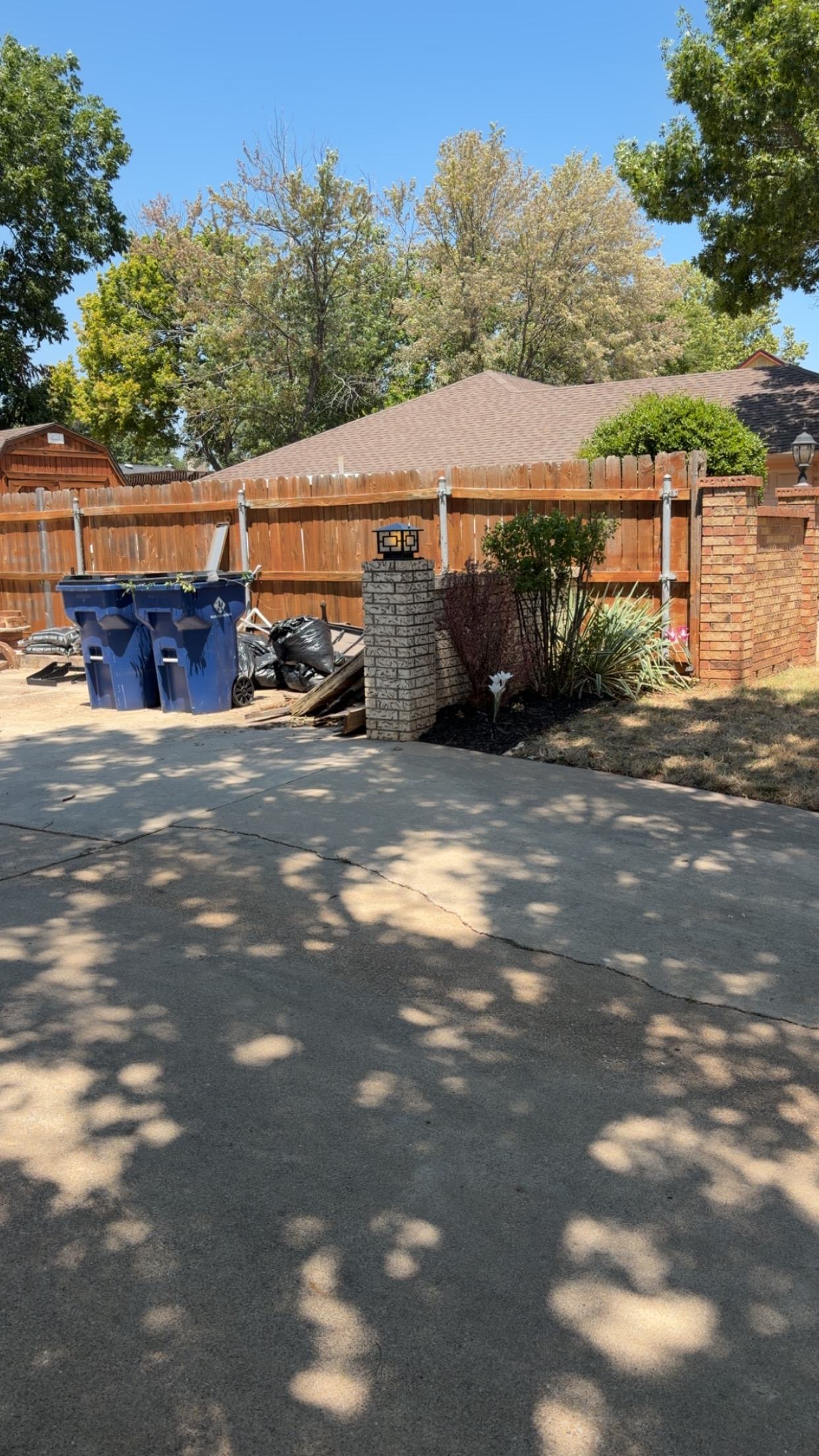 Flower Bed Cleanup After